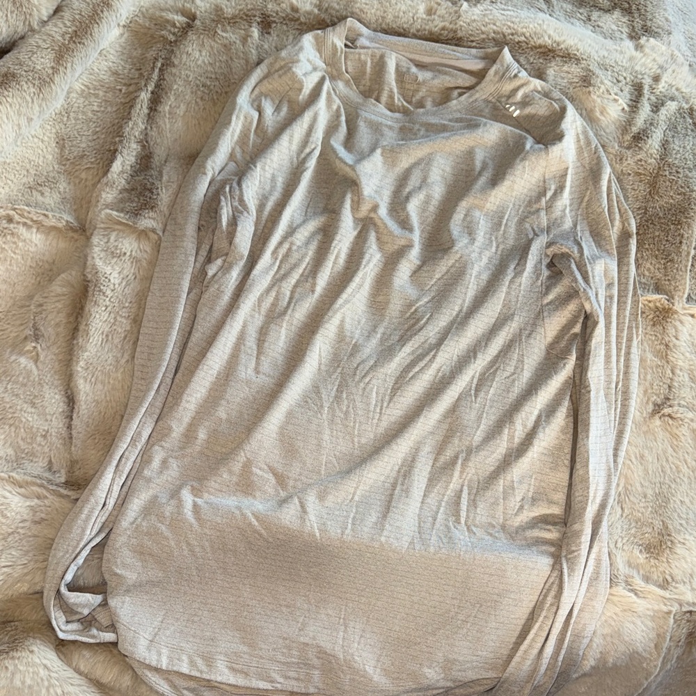 lululemon athletica Long Sleeve Shirt - Light Beige